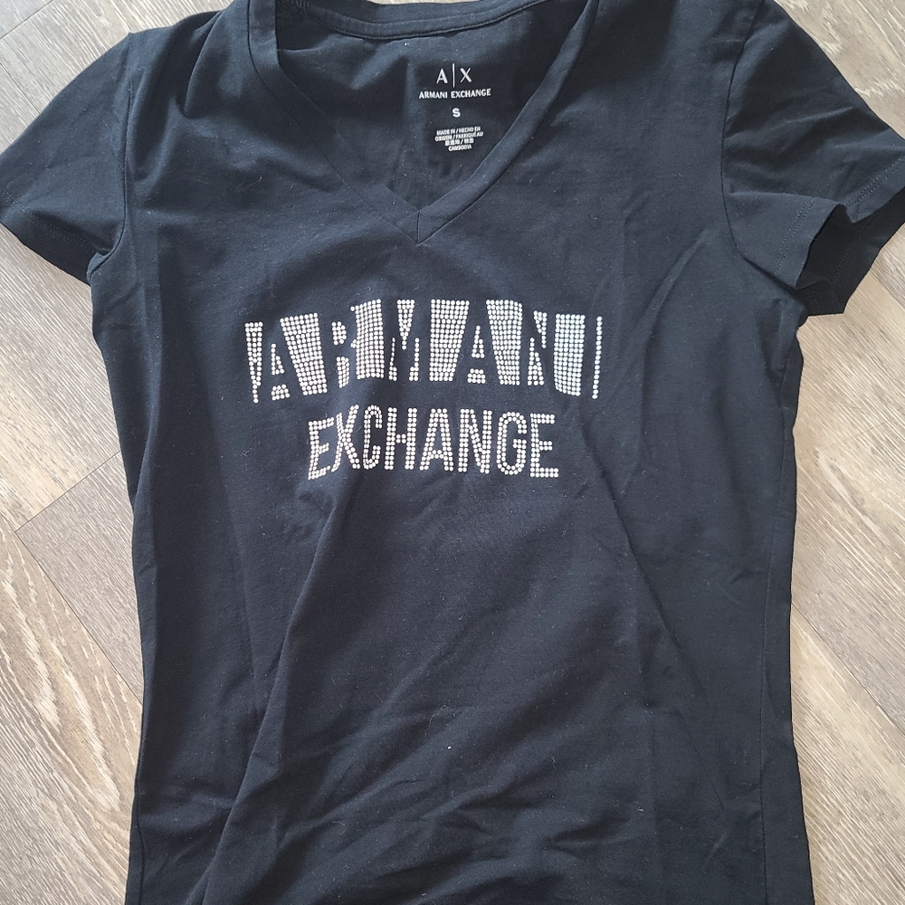 Armani Exchange Black Tshirt